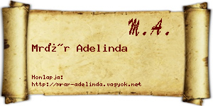 Mrár Adelinda névjegykártya